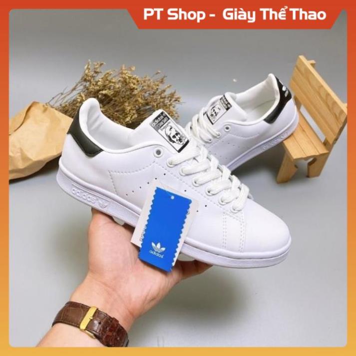 [Hàng Tốt + FreeShip] Giày thể thao STAN SMITH Trắng gót đen FULLBOX,  Giầy sneaker thể thao gọn chân xịn sò