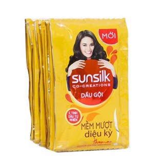 Dầu gội Sunsilk vàng , dây 12 gói , 6g
