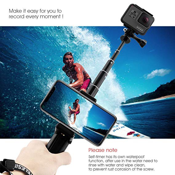 Bộ gậy selfie kiêm tripod/ monopod cho Gopro Hero 9/8/7 6/5 Black, Gopro tripod Pole