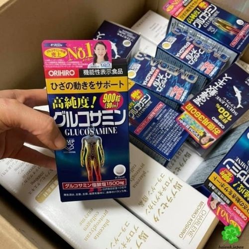 Viên uống bổ sung Glucosamine Orihiro Nhật Bản giảm đau xương khớp - Hộp 900 viên