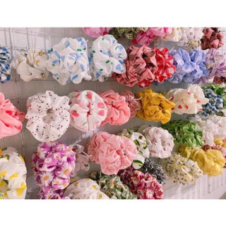 Dây cột tóc hoa cúc vải chiffon mới nhất
