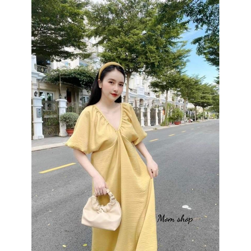 ĐẦM DÁNG DÀI SUÔNG DÀNH CHO BẦU VÀ KHÔNG BẦU chuẩn loại 1 dáng dài, CHẤT BAO ĐẸP