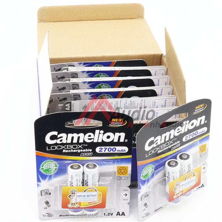 Pin Micro loại sạc Camelion AA 2700 mAh Vỉ 2 viên , hoặc AAA 1100 mAh