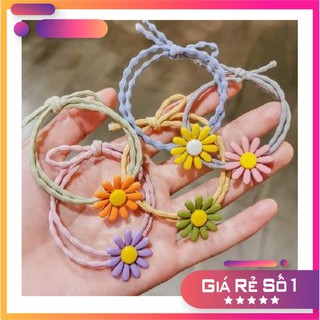 Dây Buộc Tóc Hoa Cúc Dễ Thương Kèm Ảnh Thật
