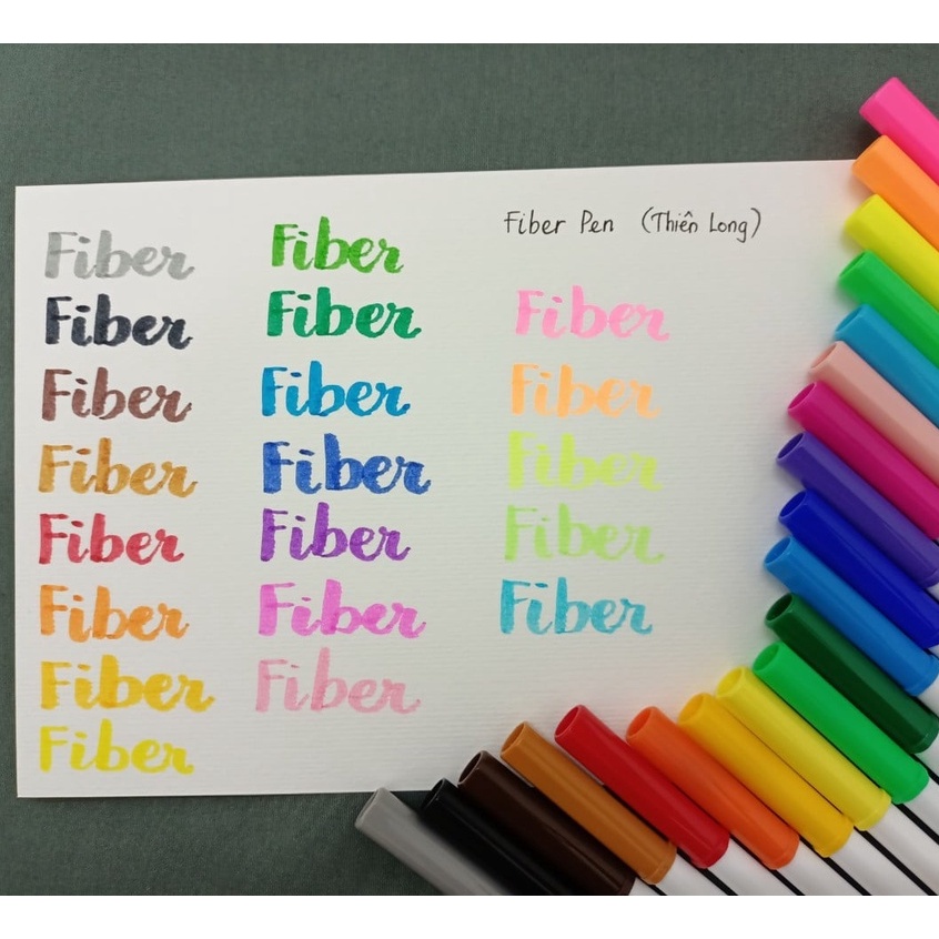 [Mã LIFEB04ALL giảm 10% tối đa 15K đơn 0Đ] Bút Lông Màu Fiber Pen Sketchnote Thiên Long - Bộ 20 và 36 Màu