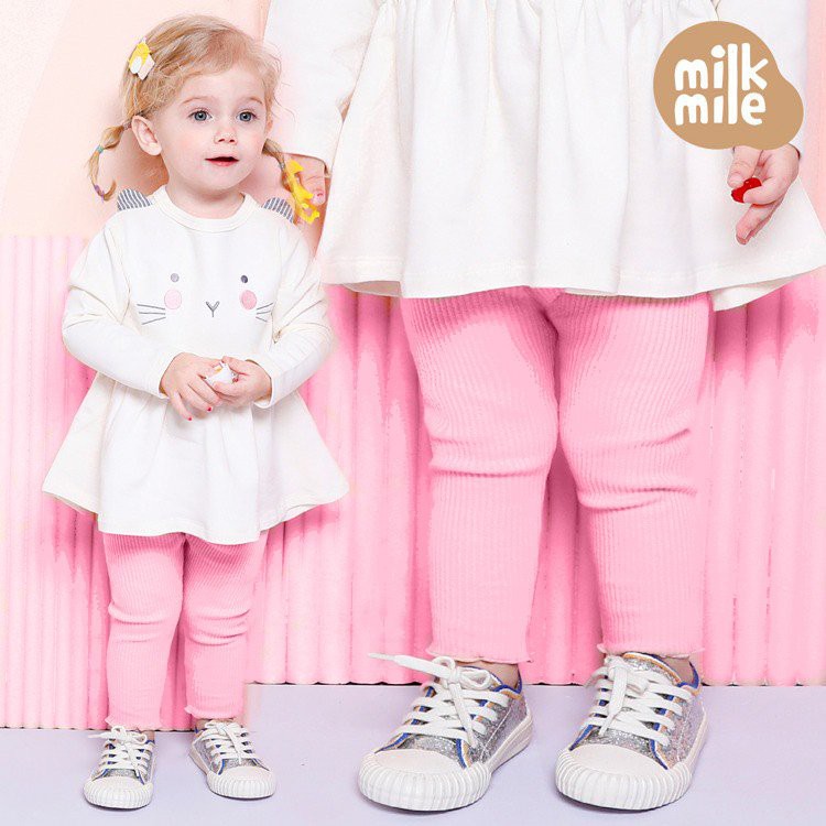 LG03 Quần cotton len bèo gấu Mile Milk