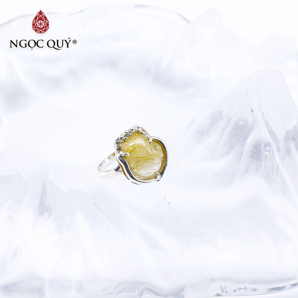 Nhẫn bạc hồ ly TA tóc vàng - Ngọc Quý