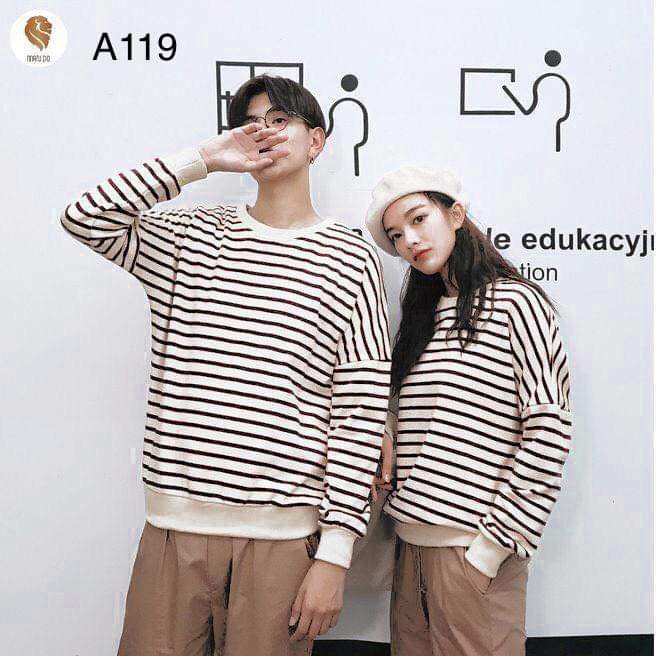 áo đôi thu đông kẻ