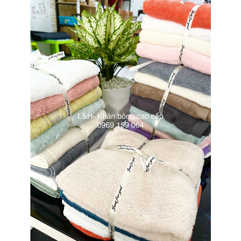 Sét 4 khăn tắm xuất dư, kt 40*80. Sợi cotton mềm mịn, thấm nước