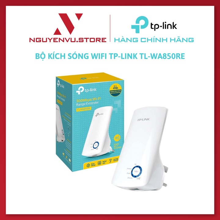 Bộ kích sóng Wifi TP-Link TL-WA850RE - Bộ mở rộng sóng Wifi tốc độ 300Mbps - Hàng Chính Hãng