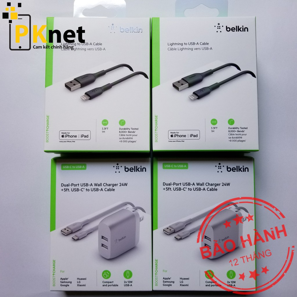 Cáp Lightning Belkin chuẩn MFI [Chính hãng, bảo hành 12 tháng 1 đổi 1]