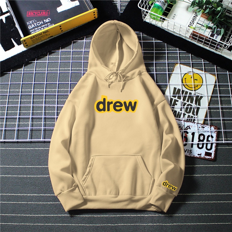 Áo Khoác Nỉ Hoodie Chữ Drew Chất Vải Nỉ Bông Cao Cấp Dày Dặn Nón To 2 Lớp Unisex Nam Nữ Dễ Phối Đồ | Hoodie Storee