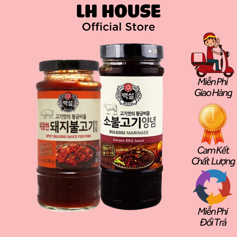 Sốt ướp thịt nướng Beksul Hàn Quốc Siêu Ngon 290G , 500G- Lh House Official Stor