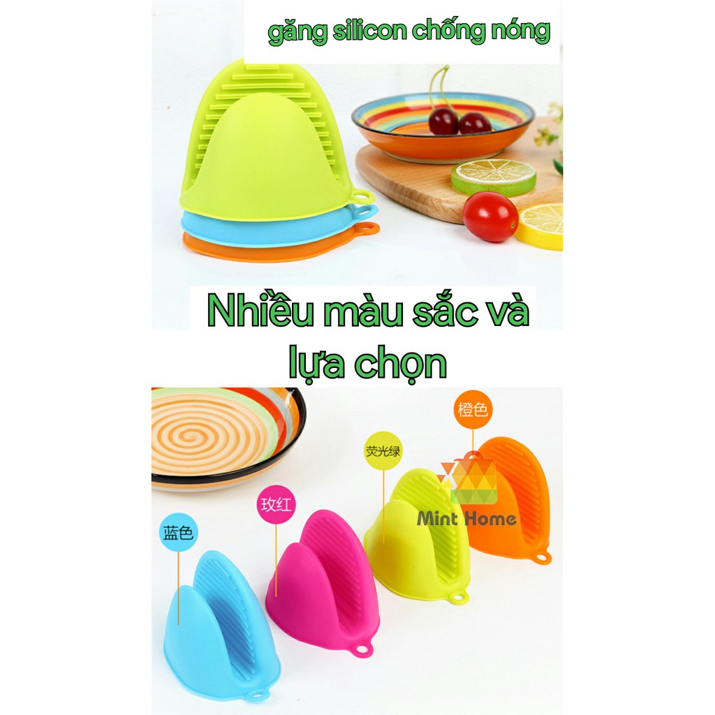 Găng tay nhấc nồi, nhấc đồ nóng chống phỏng bằng silicon hình mỏ vịt | WebRaoVat - webraovat.net.vn