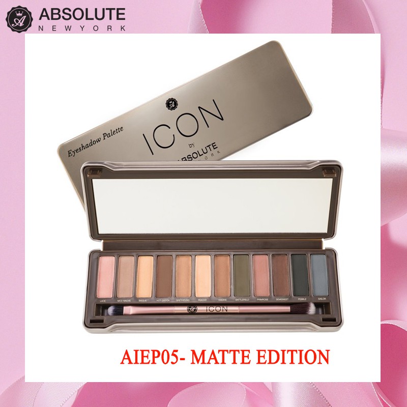 Phấn mắt 12 màu Absolute Newyork Icon Palette AIEP