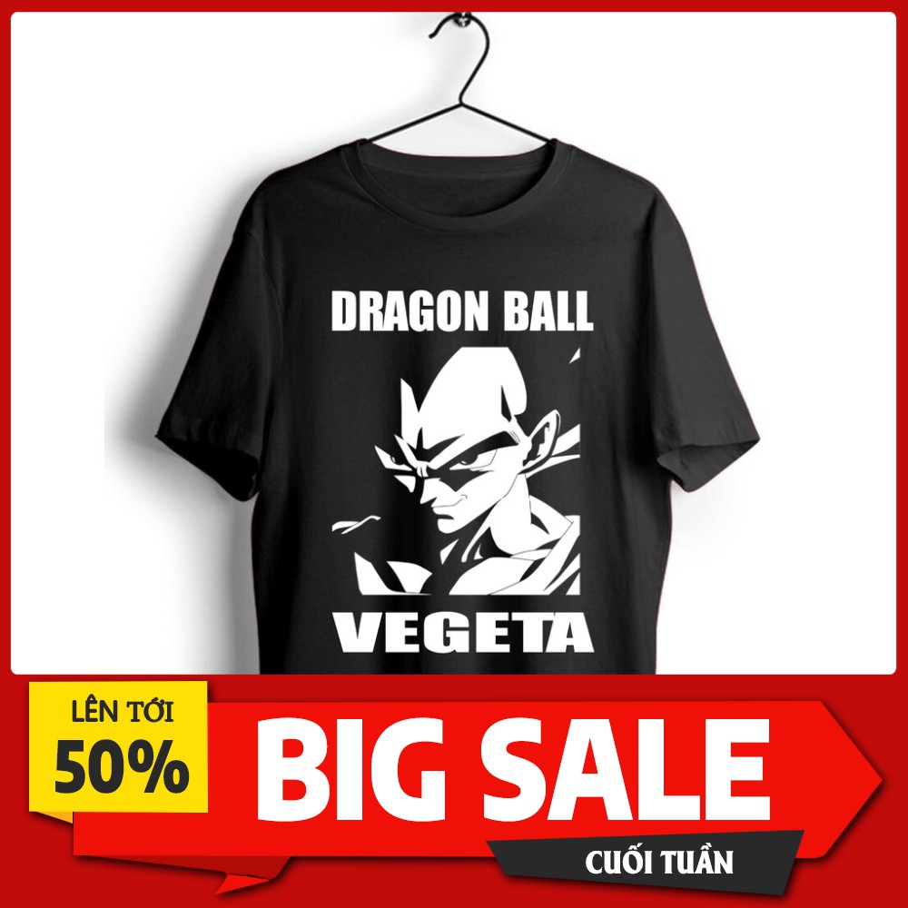 Siêu Hot Áo thun 7 vien ngọc rồng VEGETA(Đen) Siêu Hot