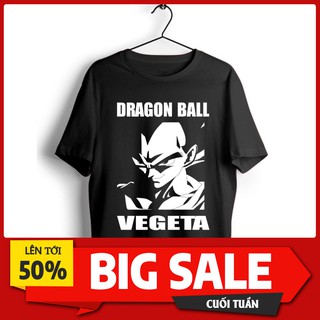 Siêu Hot Áo thun 7 vien ngọc rồng VEGETA(Đen) Siêu Hot