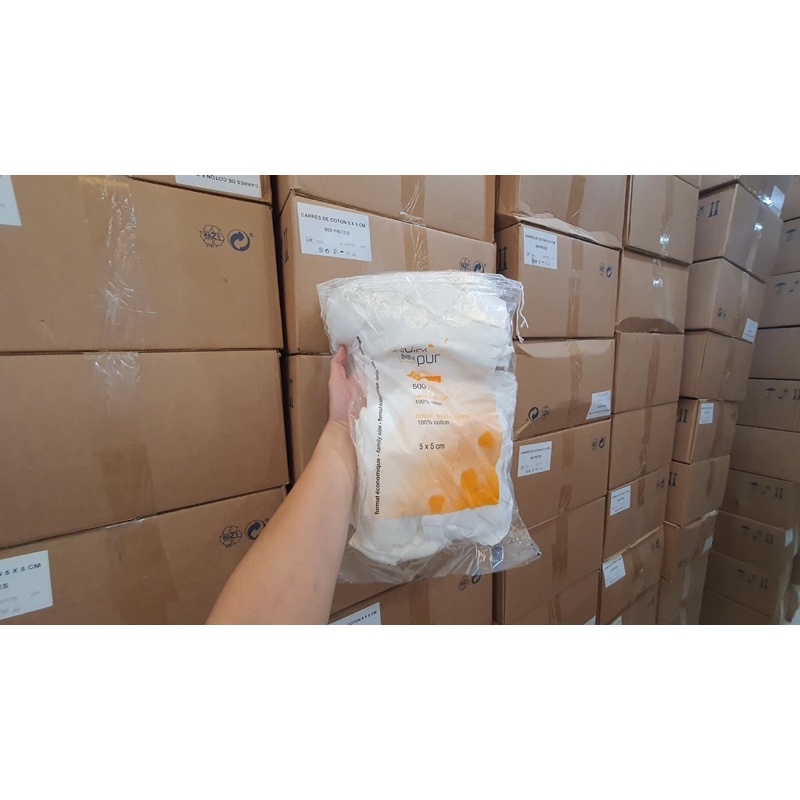 Bông tẩy trang Tetra Pháp 500 - 600 miếng