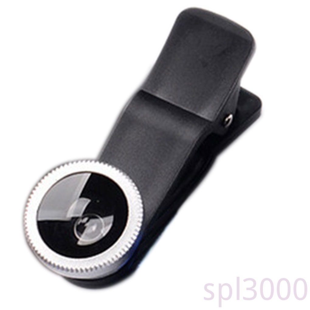SPL-3-in-1 Universal Smartphone Camera Clip-on Lens Kit 180° Fish Eye Lens 0.67X Wide Angle Macro Lens