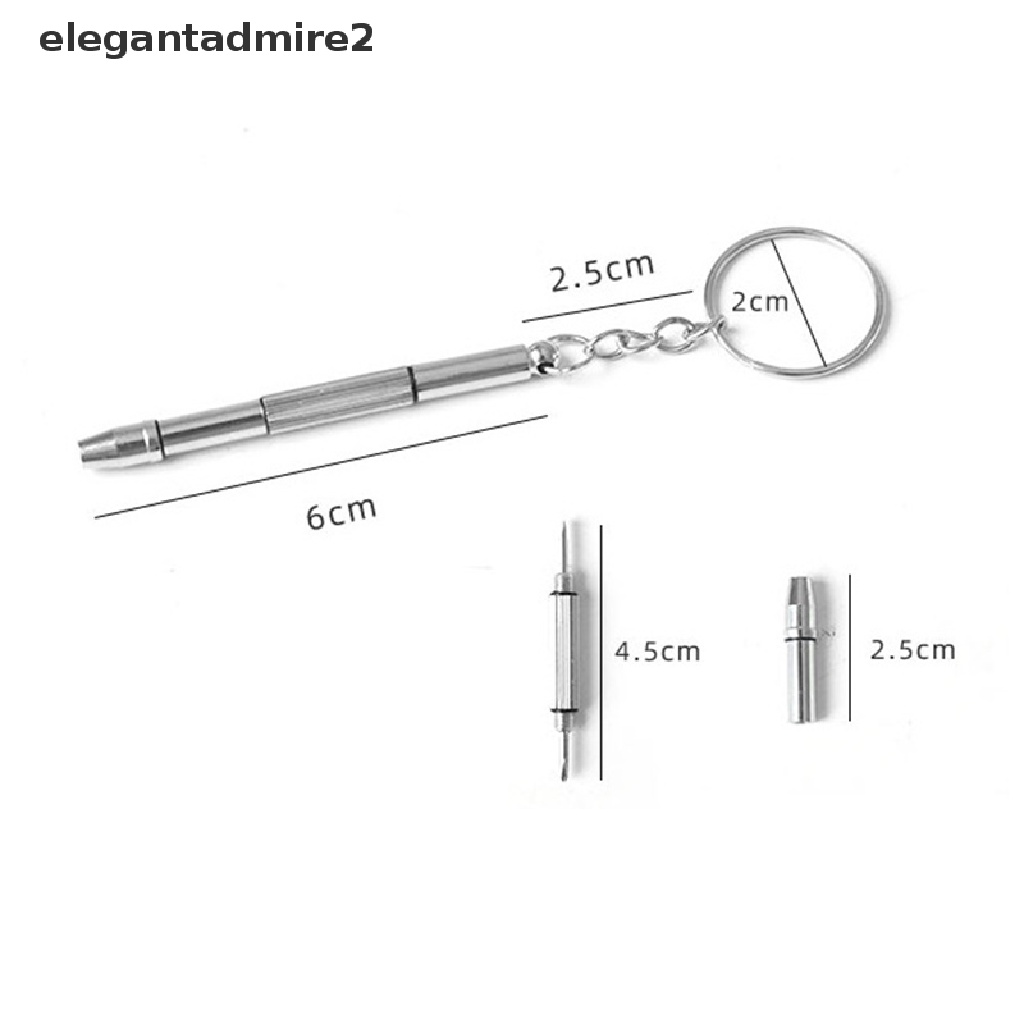 Tua Vít Sửa Chữa Mắt Kính 4 Trong 1 Có Móc Khóa Thời Trang