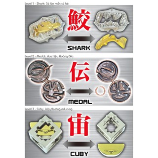 GIẢI MÃ SẮT NHẬT (HANAYAMA CAST PUZZLE)