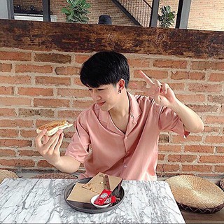ÁO SƠMI BASIC PINK