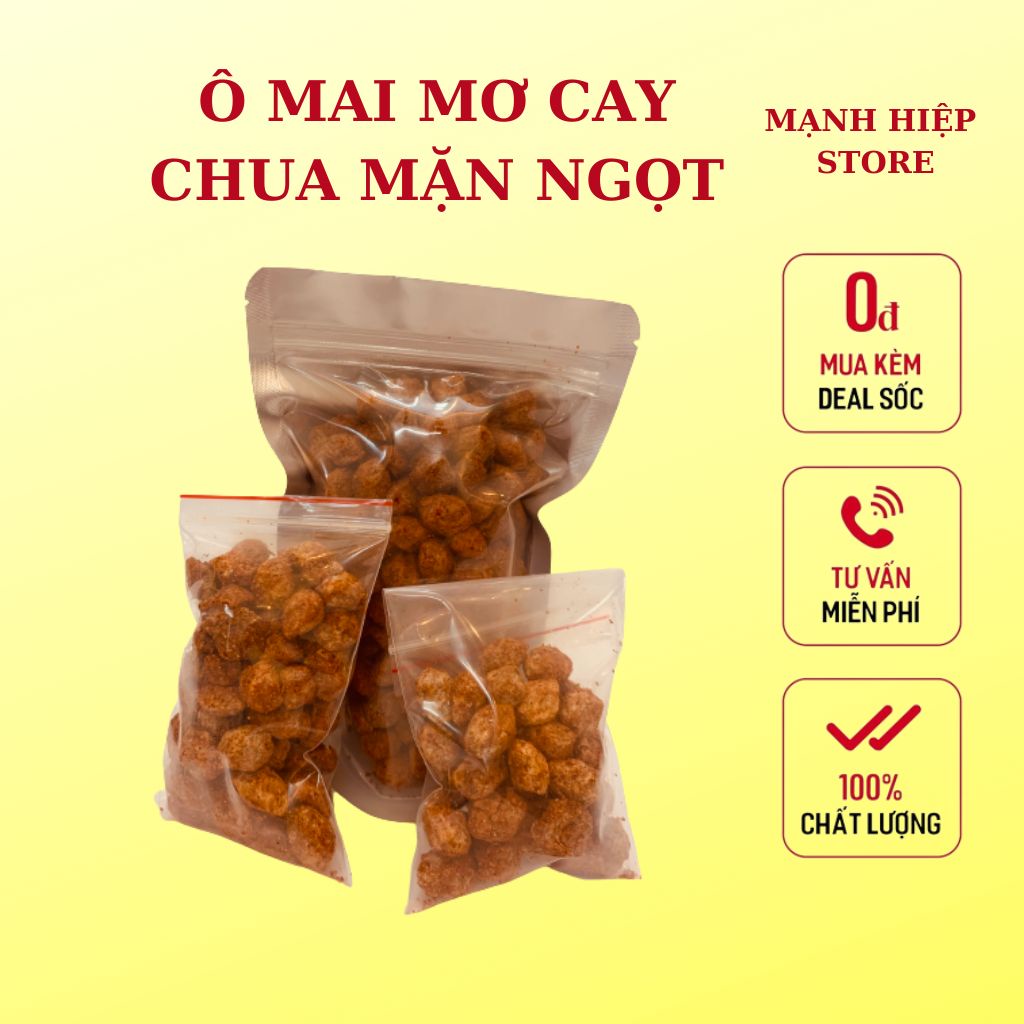 Ô mai xí muội chuẩn vị đặc sản Hà Nội chọn vị siêu ngon - 100gram - Bổ sung vitamin C, cải thiện làn da
