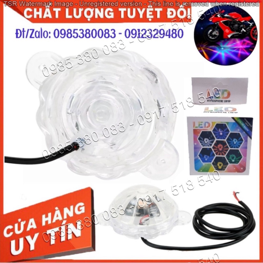 Đèn Led Gầm Xe Trang Trí Gầm Xe Máy Tự Động Đổi Màu 7 Màu 3 Chế Độ Sáng Chống Nước Tuyệt Đối Ảnh thật Sp