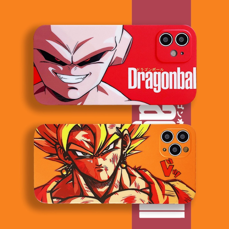 Ốp Điện Thoại Chống Sốc Hình Anime Dragon Ball Z Goku Majin Buu Cho IPhone 7 8 14 Plus 11 12 13 14 Pro X XR XS Max 14