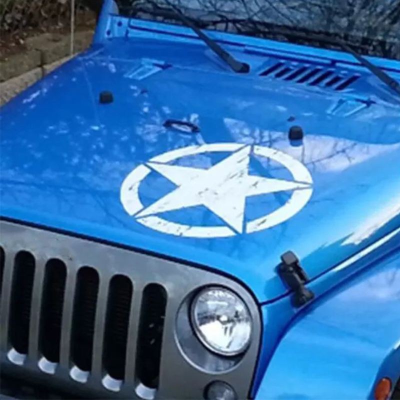 ❤❤ 50cm Big Stickers on Cars Army Star Distressed Decal for Jeep Sticker Large Vinyl Military Hood