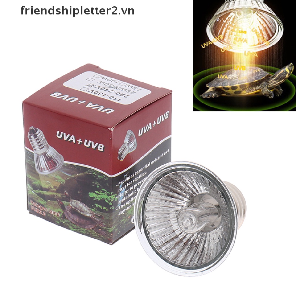 Bóng đèn UVA UVB 3.0 25/ 50/ 75W hỗ trợ nuôi bò sát tiện lợi