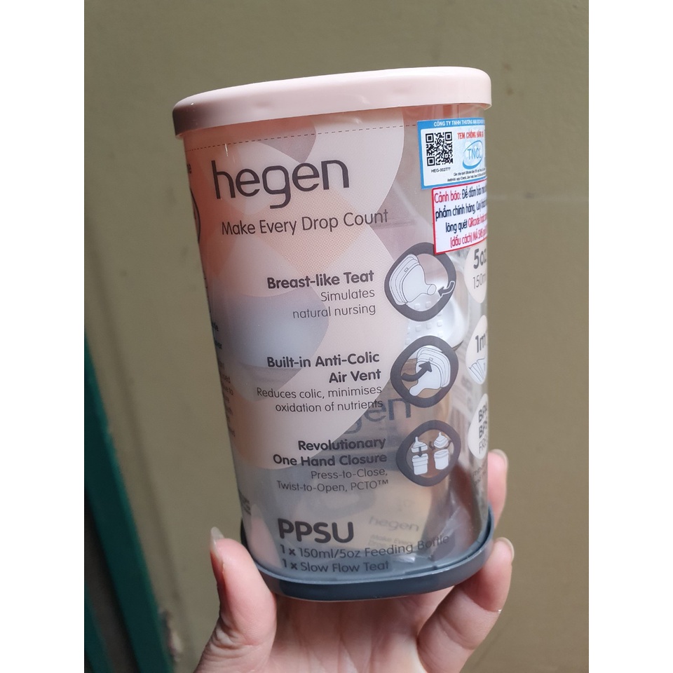 Bình Sữa Hegen 150ml và 240ml cho bé (hàng chính hãng có tem)