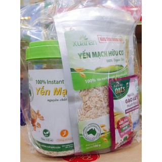 Yến mạch nguyên chất ăn liền Xuân An hộp 400g
