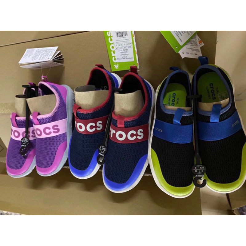 Giày vải cross easy slip on siêu nhẹ cho bé yêu màu xanh