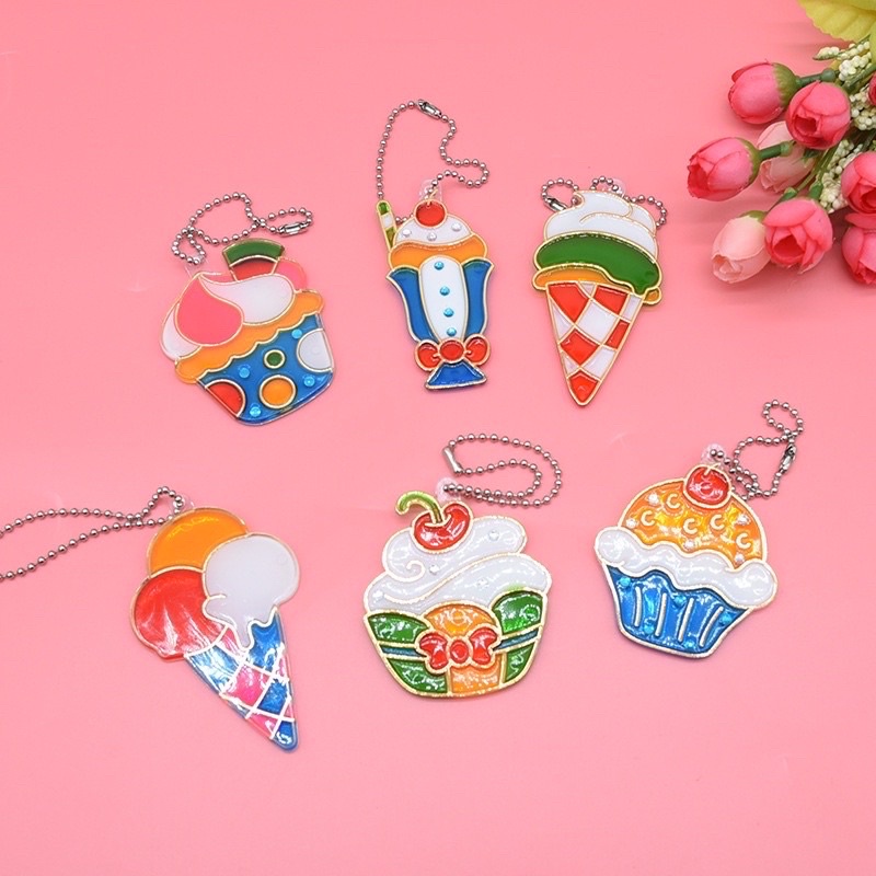 Đồ chơi thủ công tô màu bằng bút màu keo, tự làm móc khoá, đồ trang trí 3D Combo kèm màu/dụng cụ