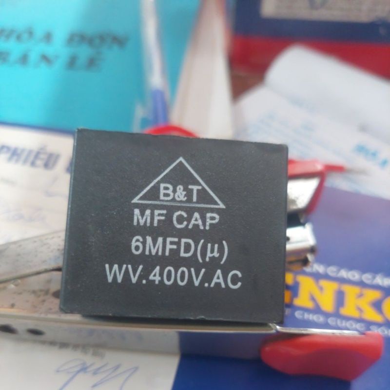 Tụ Quạt CBB61 2 Dây 400VAC Các Loại 4uF 6uF  8uF  10uf