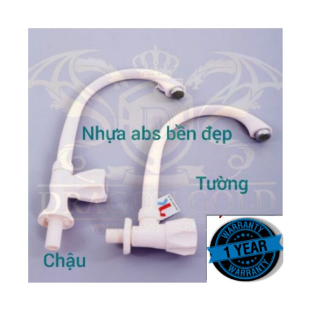 Vòi rửa bát , vòi nước rửa chén DG nhựa ABS 1 đường nước  VRB nhựa thumbnail
