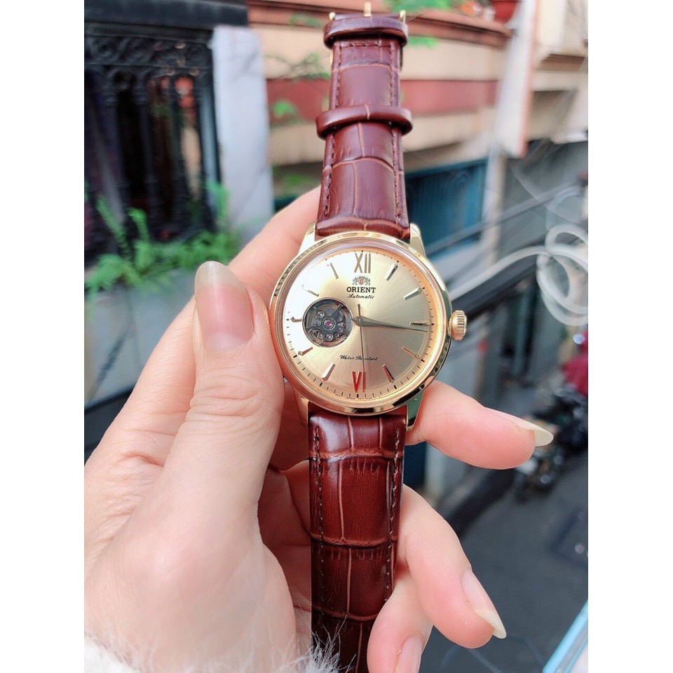 Đồng Hồ Nam Orient Máy Cơ , Lộ Máy , Dây Da , Size 40mm