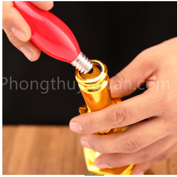 Đèn bàn thờ thân trụ cao 21cm/28cm-1 cặp