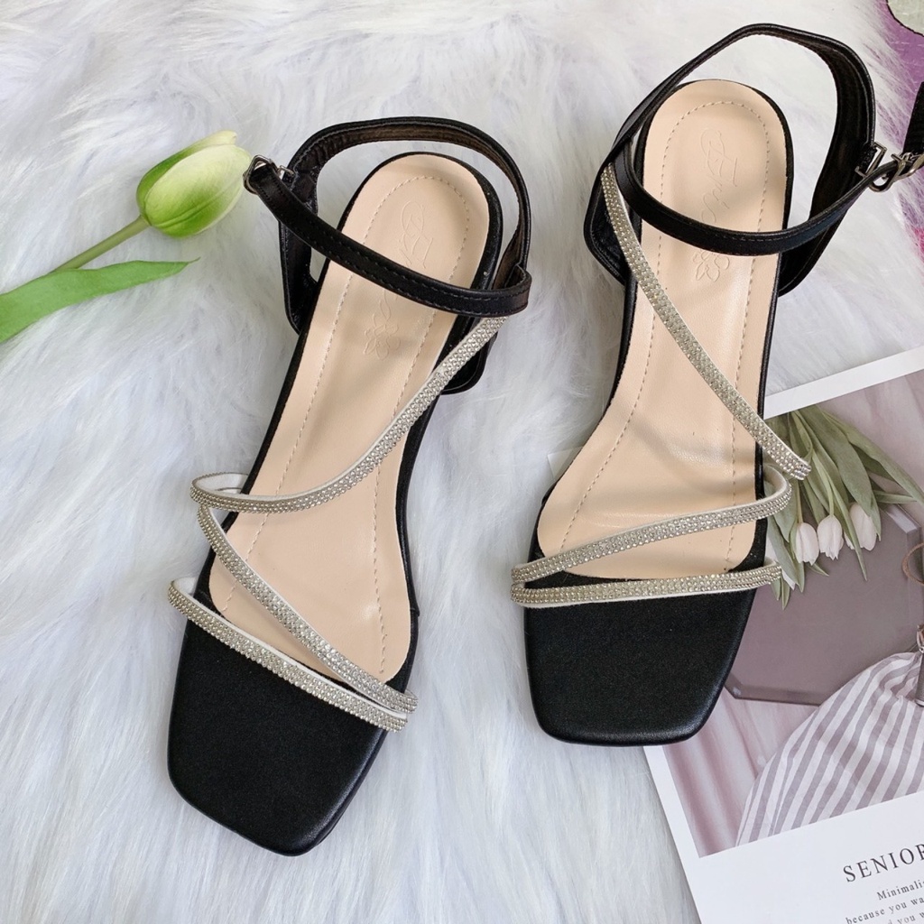 Sandal 4 phân, guốc cao gót nữ hottrend 2022