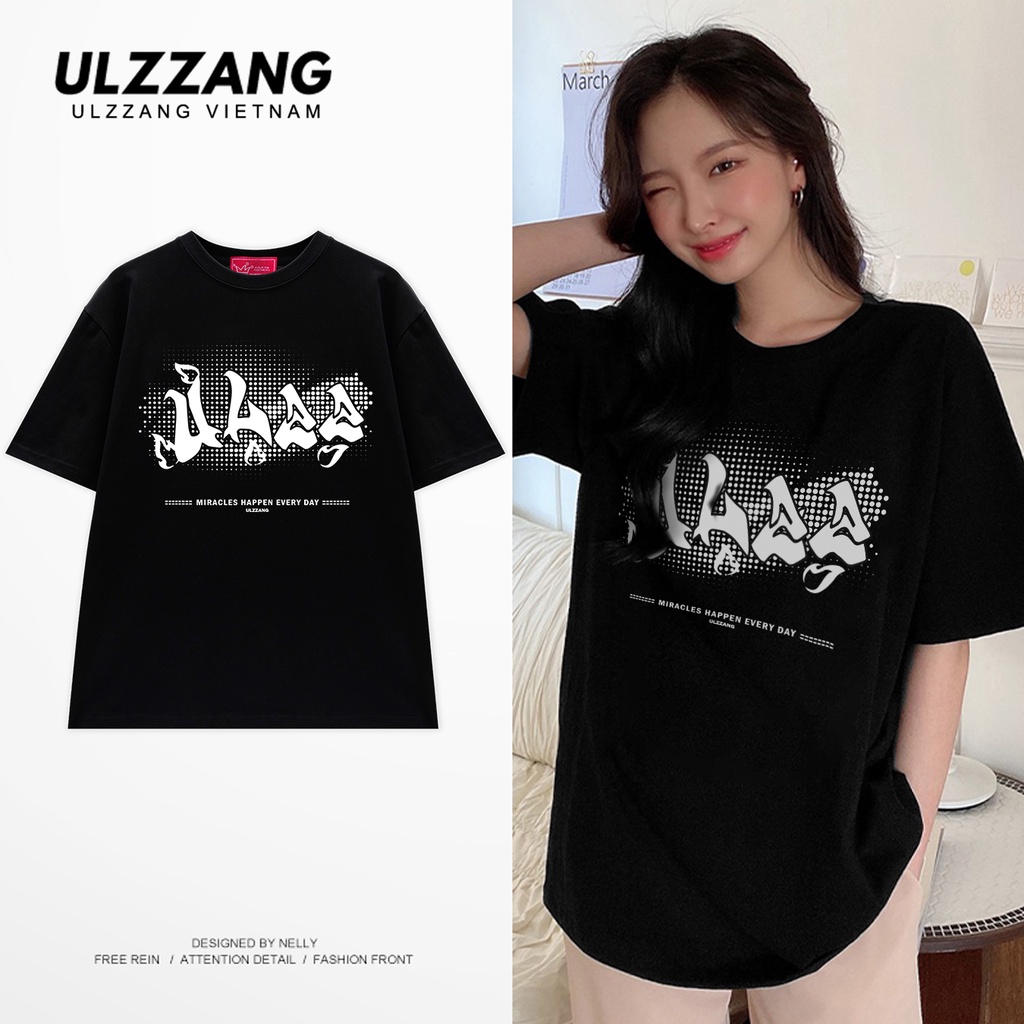 Áo thun unisex ulzzang tay lỡ form dáng rộng in hình miracles