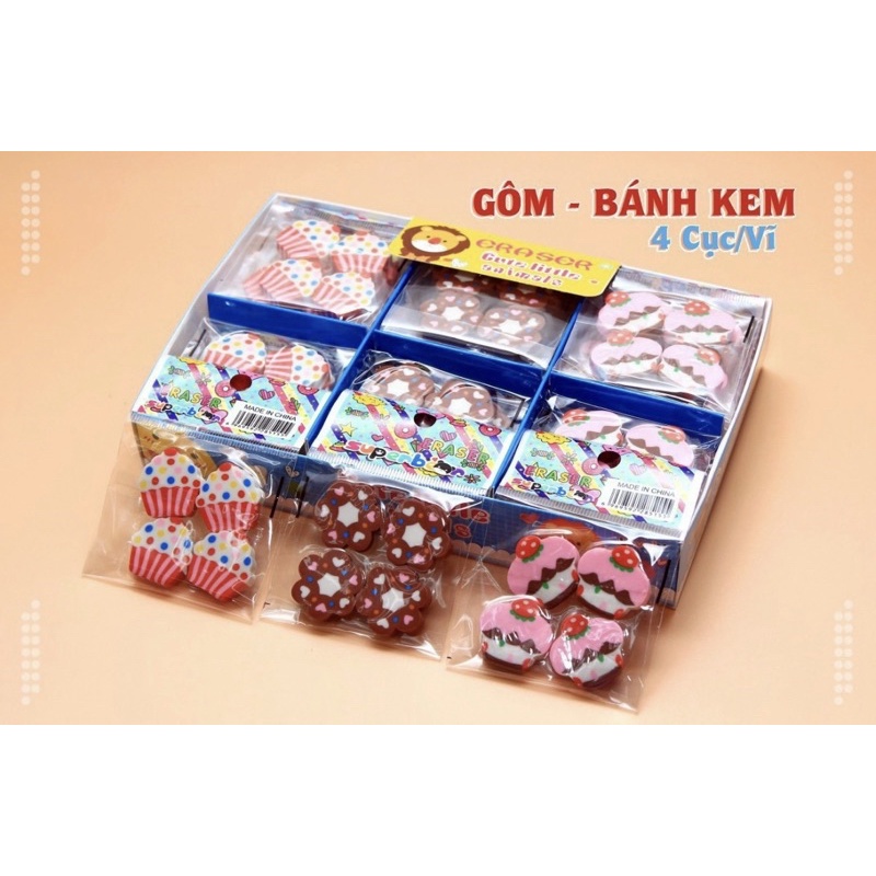 Set 4 gôm mặt cười