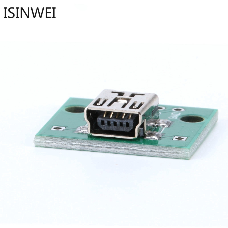 Bộ 5 thẻ chuyển đổi từ Mini USB sang DIP cho 2.54mm PCB 5P Female cổng USB-02