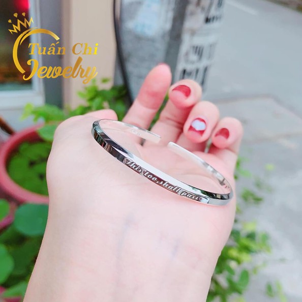 Lắc Tay Nữ HÀNG CAO CẤP Vòng Tay Bạc Nữ Thiết Kế Hiện Đại, Cá Tính, Khắc Tên Ý Nghĩa