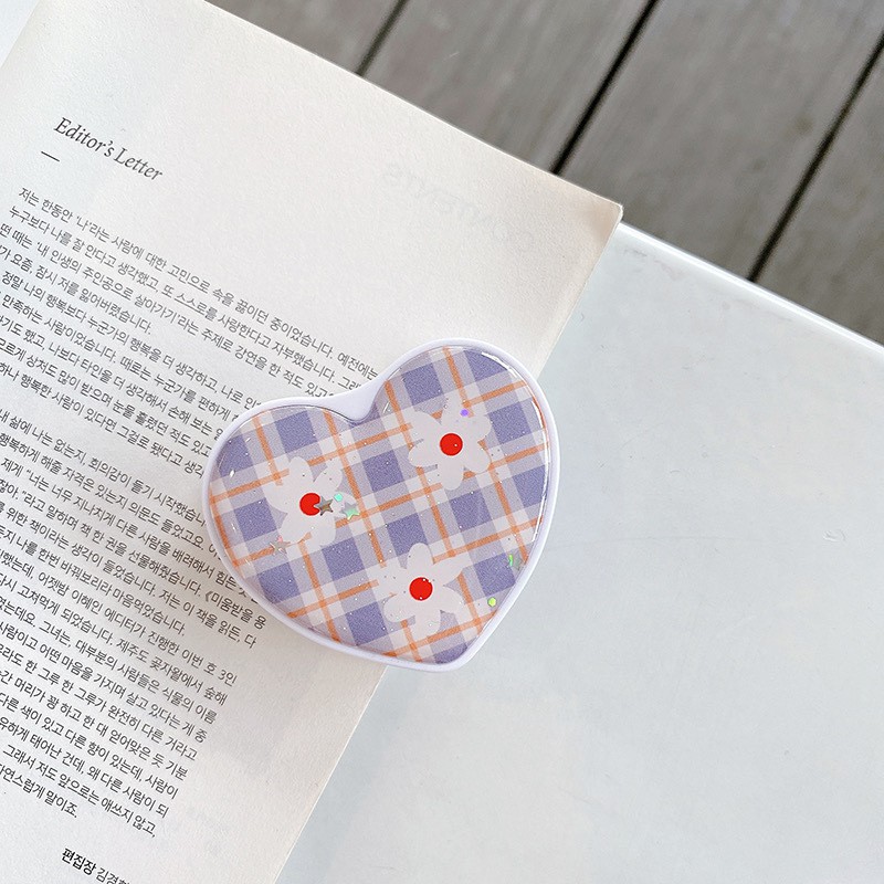 Iring đỡ điện thoại trái tim xinh xắn xoay 360 độ