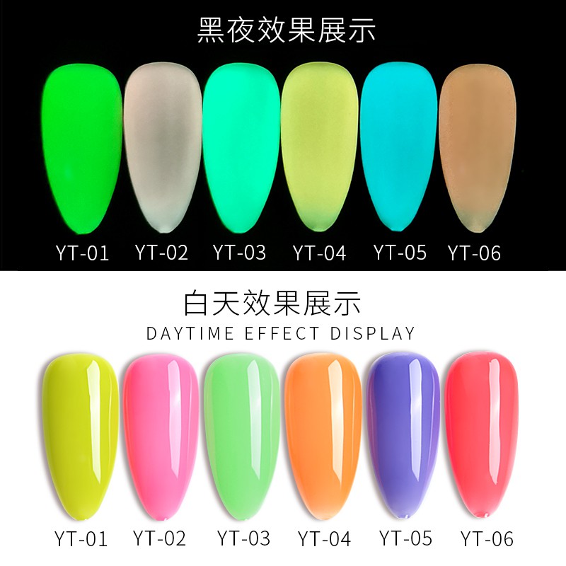 Sơn gel AS - dạ quang phát sáng mã YT