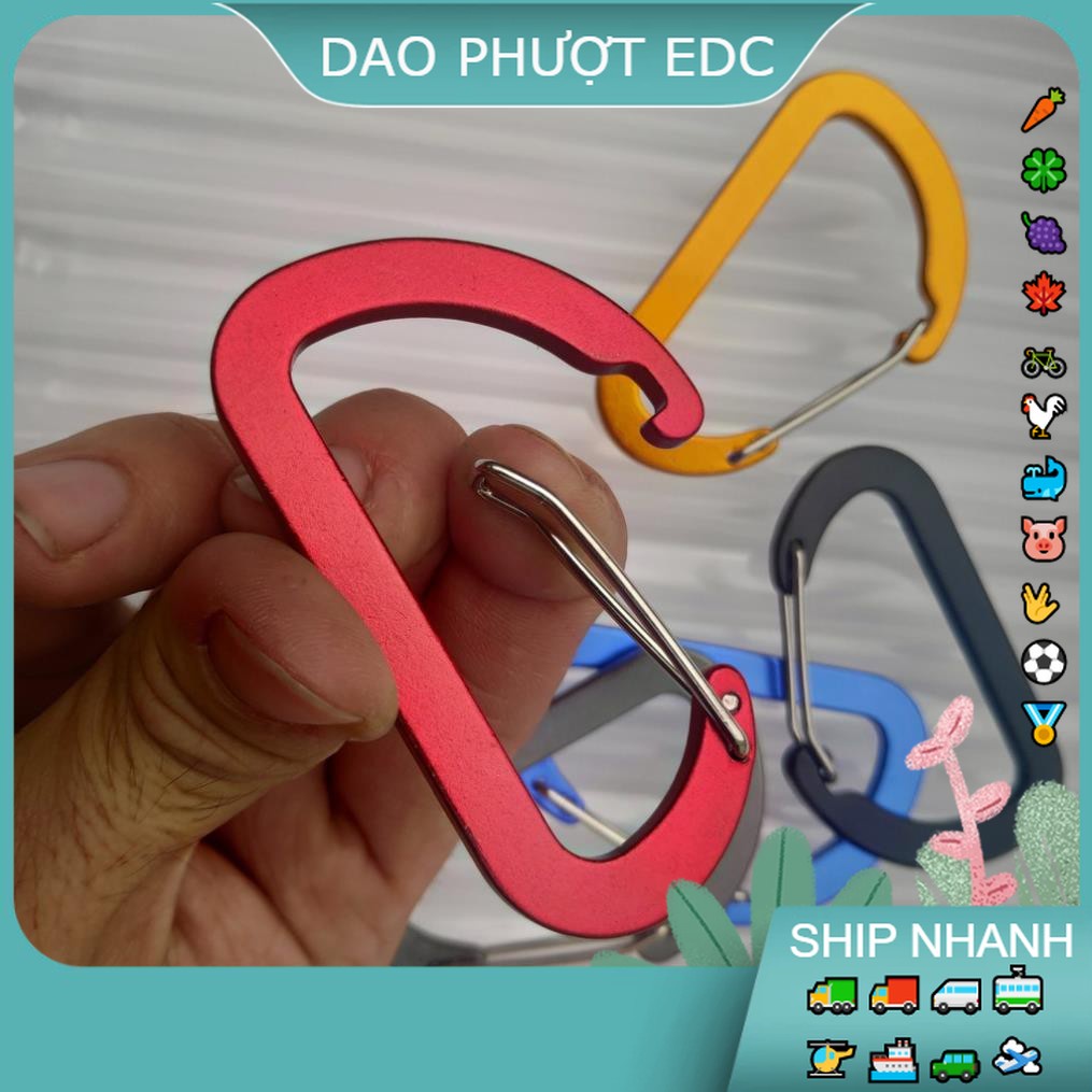 Móc Khoá Nhôm 8cm Bản Nhôm Đặc Siêu Cứng Khoá siêu Bền