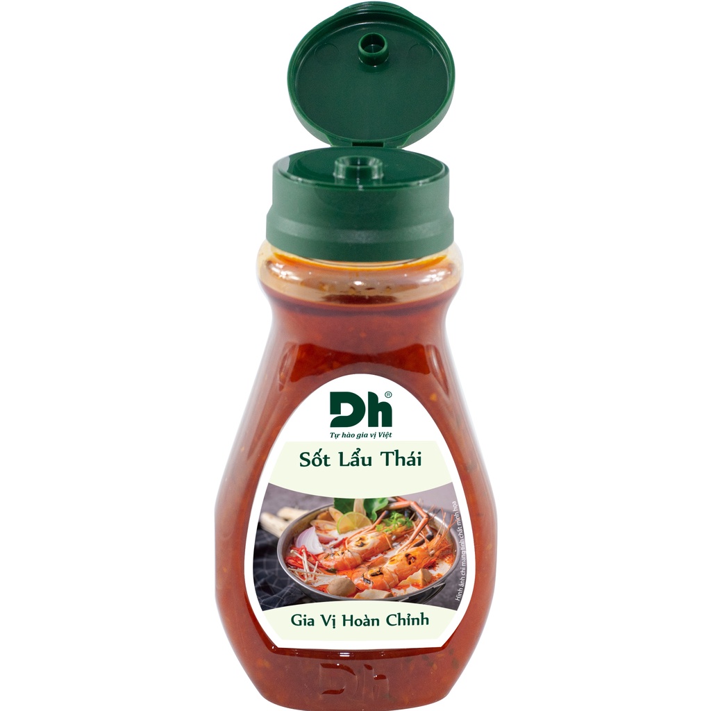 Sốt lẩu Thái Dh Foods gia vị hoàn chỉnh làm nước dùng lẩu Thái sẵn thành phần tự nhiên lọ 200gr