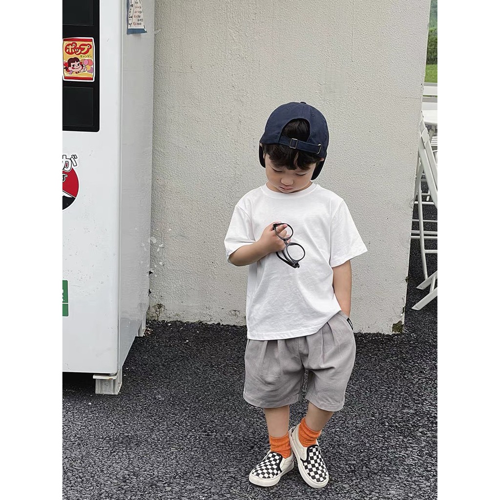 Áo thun tay lỡ basic cho bé trai, gái ,áo phông nam nữ unisex ,Samyy_vn