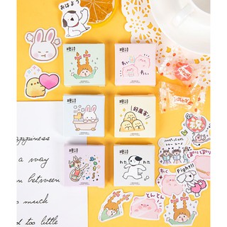 Bộ 45 Sticker Gà Và Thỏ E73